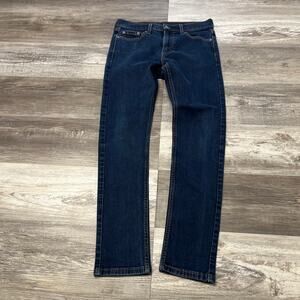 Levi's 510‎ Blue Red Tab Mens 30x30 Wash Super Skinny Fit Straight Leg Jeans EUC